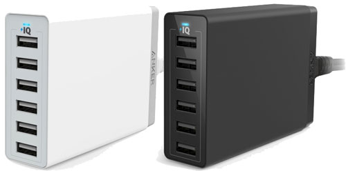 Anker 60W 6-Port Desktop USB Charger