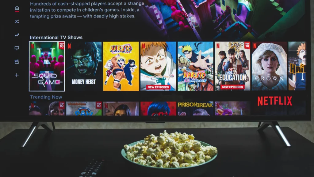 watching squid game show on tv squid game is a