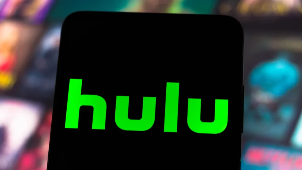Hulu logotipas išmaniajame telefone. 