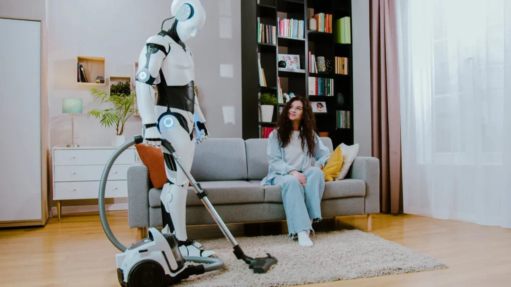 Svetainės valymas robotas.