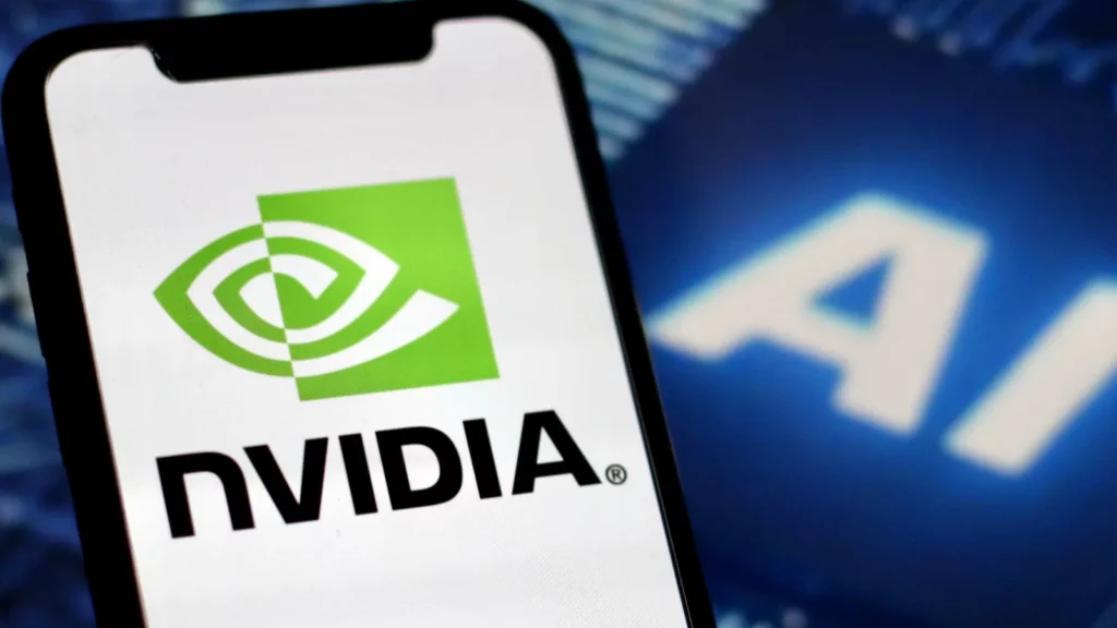 Telefone rodomas nvidiais logotipas.